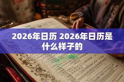 2026年日历 2026年日历是什么样子的