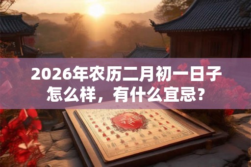 2026年农历二月初一日子怎么样,有什么宜忌? 2026年农历二月初一日子怎么样,有什么宜忌?