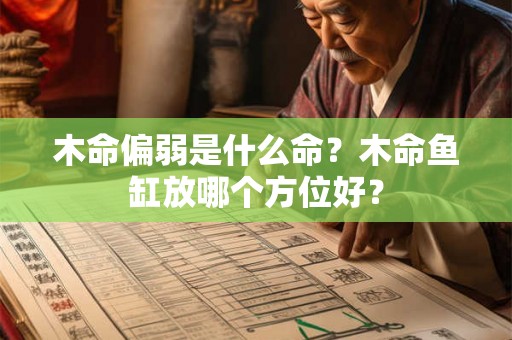 木命偏弱是什么命？木命鱼缸放哪个方位好？