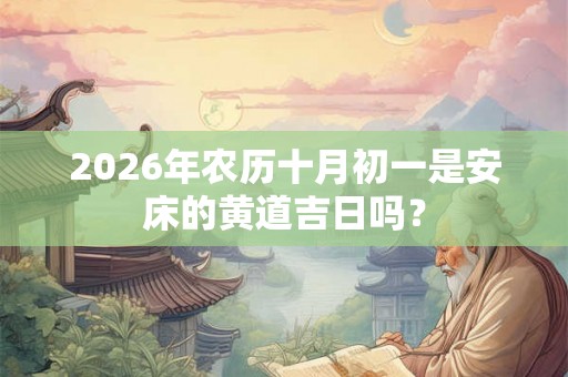 2026年农历十月初一是安床的黄道吉日吗? 2026年农历十月初一是安床的黄道吉日吗?