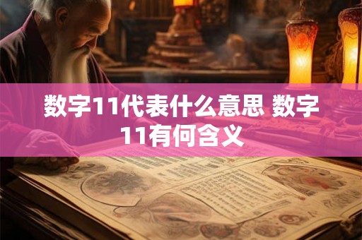 数字11代表什么意思 数字11有何含义