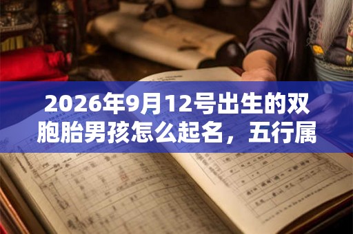2026年9月12号出生的双胞胎男孩怎么起名，五行属什么