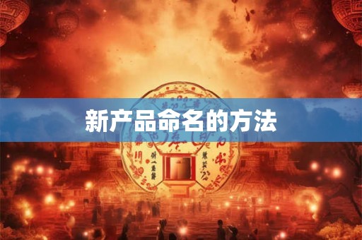 新产品命名的方法 新产品命名的方法