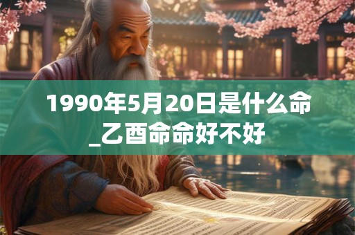 1990年5月20日是什么命_乙酉命命好不好