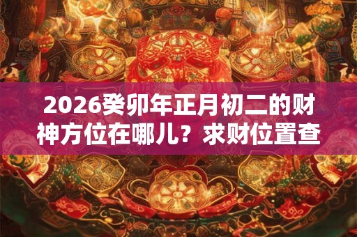 2026癸卯年正月初二的财神方位在哪儿？求财位置查询