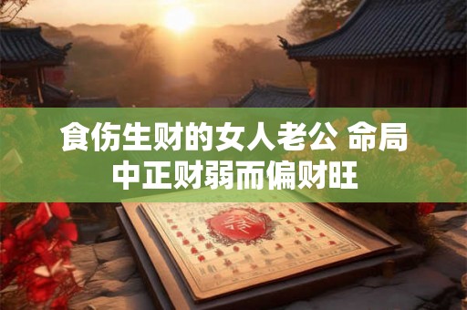食伤生财的女人老公 命局中正财弱而偏财旺