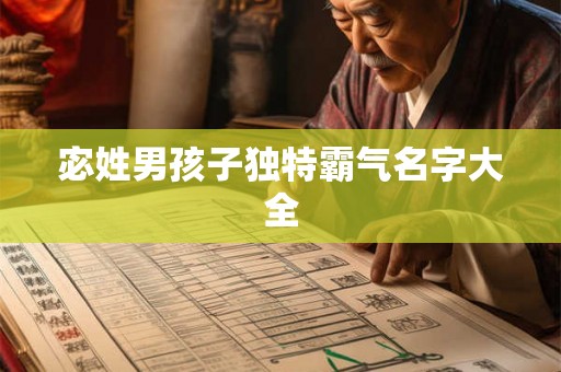 宓姓男孩子独特霸气名字大全