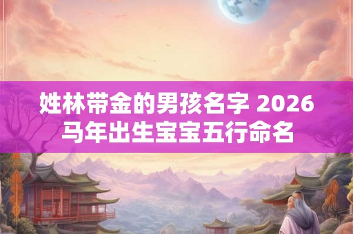 姓林带金的男孩名字 2026马年出生宝宝五行命名