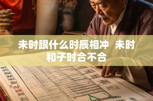 未时跟什么时辰相冲  未时和子时合不合