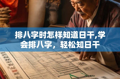 排八字时怎样知道日干,学会排八字，轻松知日干