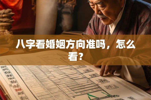 八字看婚姻方向准吗，怎么看？