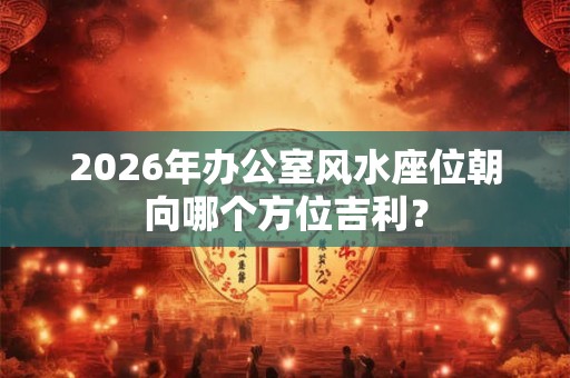 2026年办公室风水座位朝向哪个方位吉利？