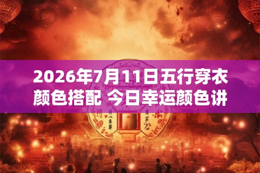 2026年7月11日五行穿衣颜色搭配 今日幸运颜色讲究