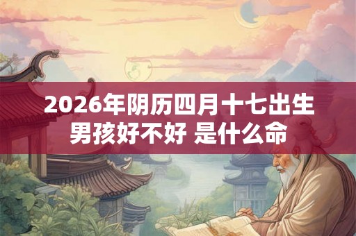 2026年阴历四月十七出生男孩好不好 是什么命