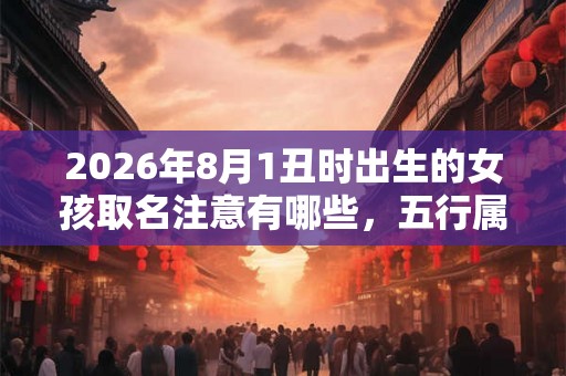 2026年8月1丑时出生的女孩取名注意有哪些,五行属什么 2026年8月1丑时出生的女孩取名注意有哪些,五行属什么