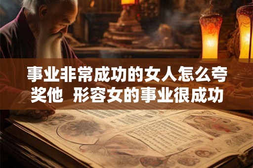 事业非常成功的女人怎么夸奖他  形容女的事业很成功怎么说