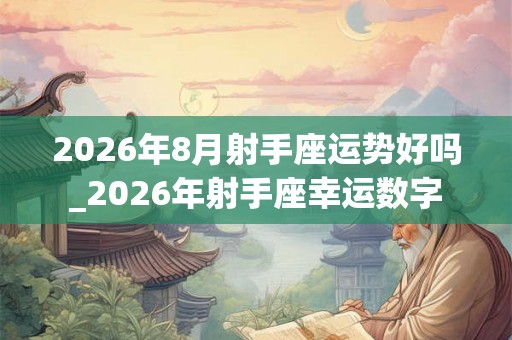 2026年8月射手座运势好吗_2026年射手座幸运数字