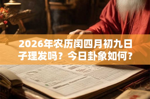 2026年农历闰四月初九日子理发吗?今日卦象如何? 2026年农历闰四月初九日子理发吗?今日卦象如何?