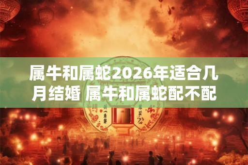 属牛和属蛇2026年适合几月结婚 属牛和属蛇配不配 属牛和属蛇2026年适合几月结婚 属牛和属蛇配不配