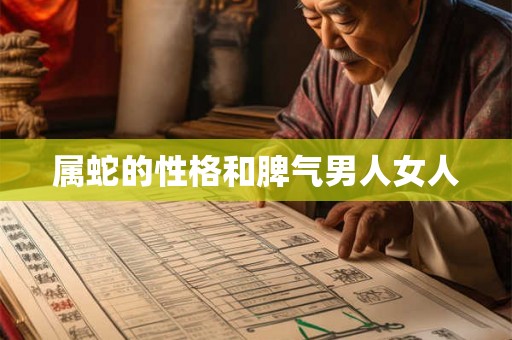 属蛇的性格和脾气男人女人 属蛇的性格和脾气男人女人