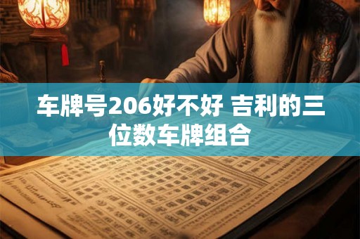 车牌号206好不好 吉利的三位数车牌组合 车牌号206好不好 吉利的三位数车牌组合