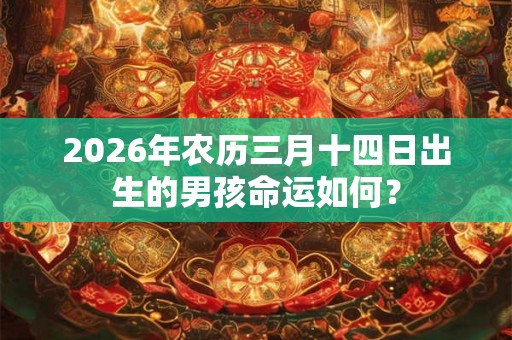 2026年农历三月十四日出生的男孩命运如何？