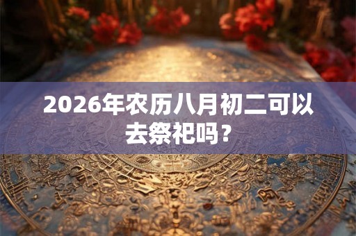 2026年农历八月初二可以去祭祀吗？