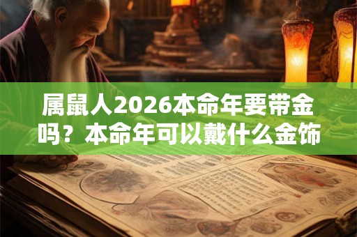 属鼠人2026本命年要带金吗?本命年可以戴什么金饰? 属鼠人2026本命年要带金吗?本命年可以戴什么金饰?