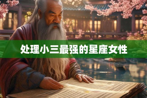 处理小三最强的星座女性 处理小三最强的星座女性