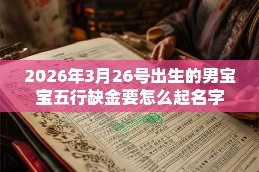 2026年3月26号出生的男宝宝五行缺金要怎么起名字