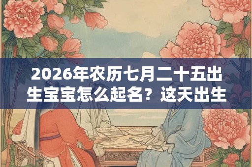 2026年农历七月二十五出生宝宝怎么起名?这天出生好命吗? 2026年农历七月二十五出生宝宝怎么起名?这天出生好命吗?