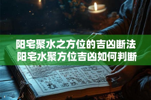 阳宅聚水之方位的吉凶断法 阳宅水聚方位吉凶如何判断 阳宅聚水之方位的吉凶断法 阳宅水聚方位吉凶如何判断