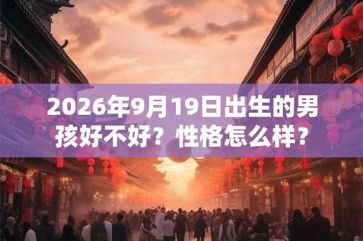 2026年9月19日出生的男孩好不好？性格怎么样？