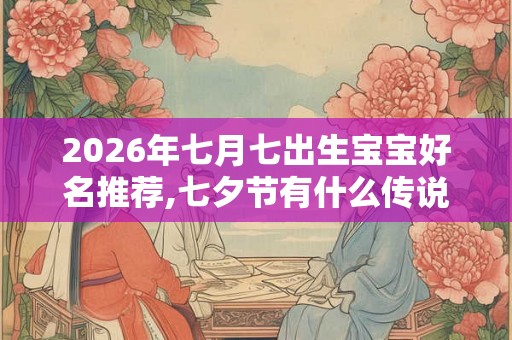 2026年七月七出生宝宝好名推荐,七夕节有什么传说
