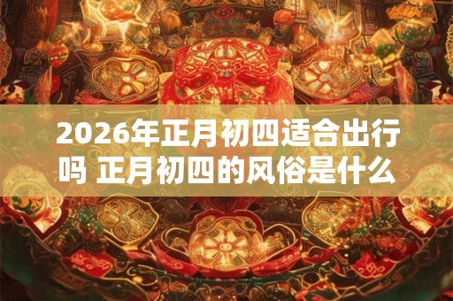 2026年正月初四适合出行吗 正月初四的风俗是什么