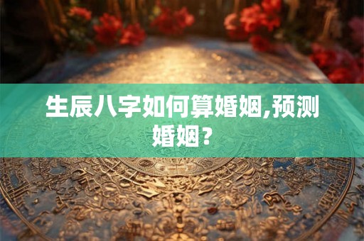 生辰八字如何算婚姻,预测婚姻？