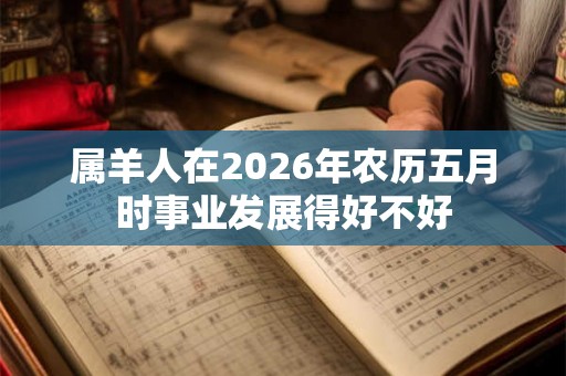 属羊人在2026年农历五月时事业发展得好不好