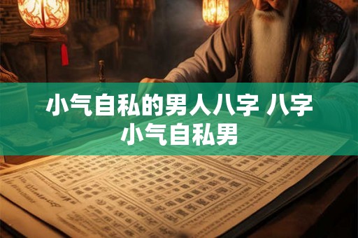 小气自私的男人八字 八字小气自私男 小气自私的男人八字 八字小气自私男