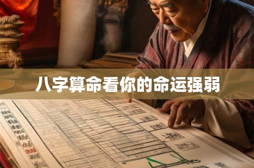 八字算命看你的命运强弱