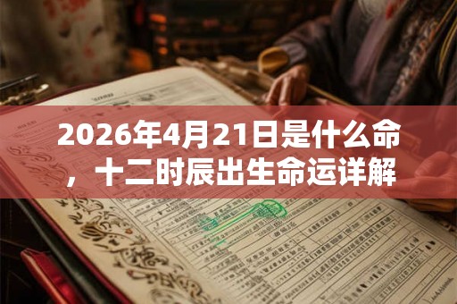 2026年4月21日是什么命，十二时辰出生命运详解