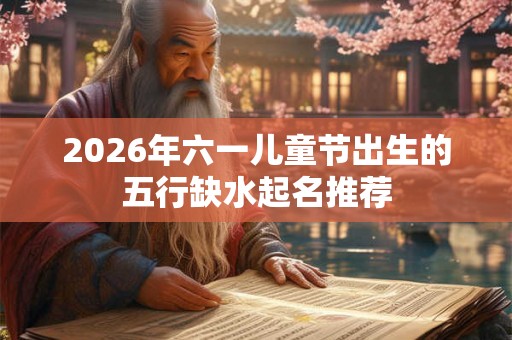 2026年六一儿童节出生的五行缺水起名推荐