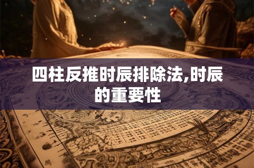四柱反推时辰排除法,时辰的重要性