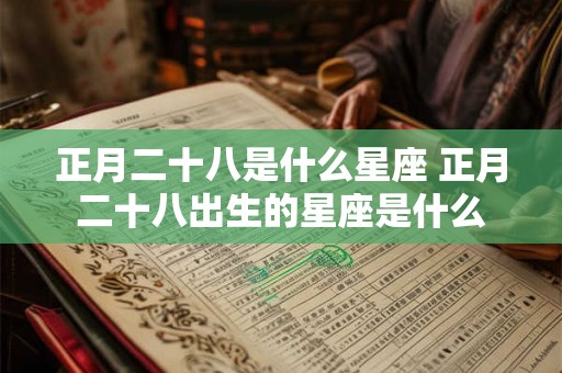 正月二十八是什么星座 正月二十八出生的星座是什么