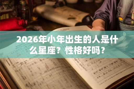 2026年小年出生的人是什么星座？性格好吗？