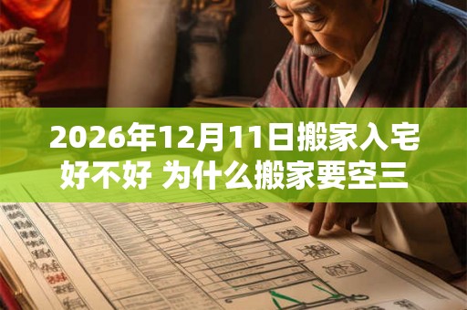 2026年12月11日搬家入宅好不好 为什么搬家要空三天房 2026年12月11日搬家入宅好不好 为什么搬家要空三天房