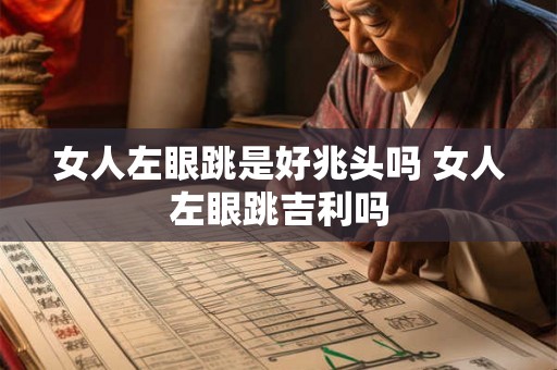女人左眼跳是好兆头吗 女人左眼跳吉利吗