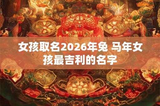 女孩取名2026年兔 马年女孩最吉利的名字