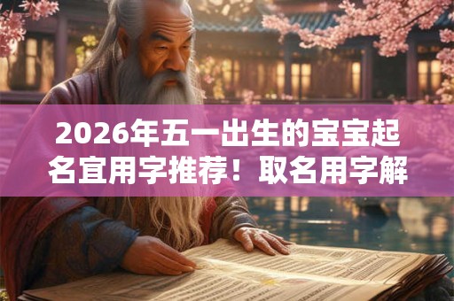 2026年五一出生的宝宝起名宜用字推荐！取名用字解释内涵
