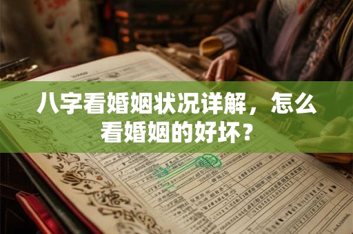 八字看婚姻状况详解，怎么看婚姻的好坏？