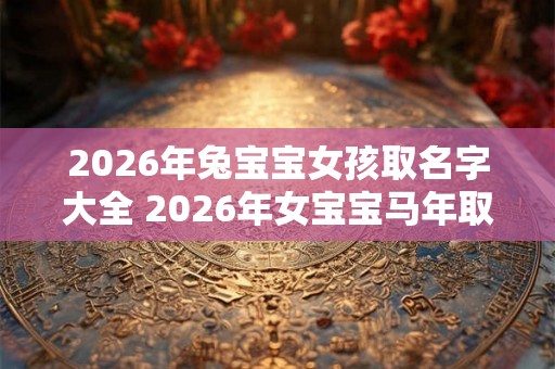 2026年兔宝宝女孩取名字大全 2026年女宝宝马年取名指南